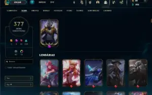 Esmeralda 3 com TODOS os champs e 377 Skins + 3 Prestigios