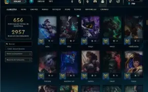Esmeralda 3 com TODOS os champs e 377 Skins + 3 Prestigios