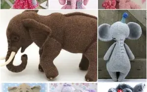 17 Receitas Amigurumi Elefantes Lindos - Português