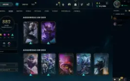 Conta LoL 882 skins