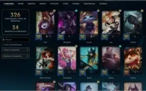 conta nível 279, +150 skins ( 4 skins ultimate + 2 mítica )