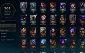 Conta lol sem registro - lvl 91, 87 campeão e 40 skin