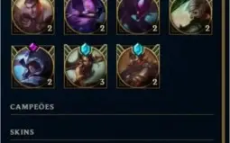 Conta Diamante 2, League of legends [16 Skins/40 Campeões]