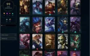 Conta de 2012 com 99 skins 110 icones 6 paginas de runas