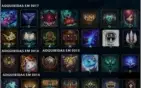 Conta de 2012 com 99 skins 110 icones 6 paginas de runas