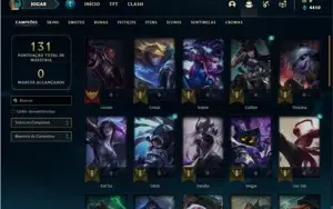 Conta Unranked com 36 Champs e 9 Skins