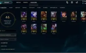 Conta UNRANKED, alguns campões e 3 skins.