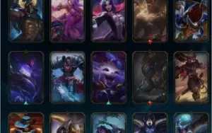 conta league of legends, gold 3, muitas skins , season 4.