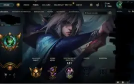 conta league of legends, gold 3, muitas skins , season 4.