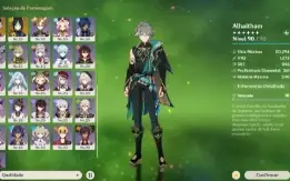 Yelan C4+bis nahida, Alhaitham +bis, Yoimiya+bis, kazuha