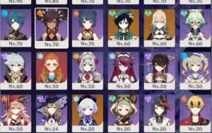 AR54-kazuha,childe, juramento, arpa e varios recursos