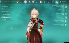 AR54-kazuha,childe, juramento, arpa e varios recursos