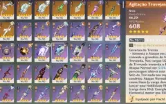 Conta Genshin Impact Ar60 19 Personagens 5 ★ E 9 Armas 5★