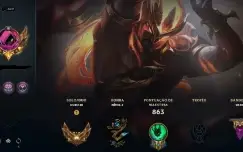 Conta lolzinho sem ELO com 1k de skin