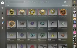 Conta Global varios jogos e medalhas