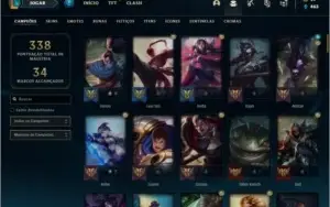 Conta ouro 1 com 102 Champs, 149 Skins + 1 Prestigio