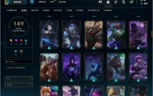 Conta ouro 1 com 102 Champs, 149 Skins + 1 Prestigio