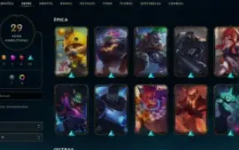 Conta League of Legends Full Acesso - 61 Champs e 29 Skins