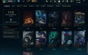 Platina 3 com 45 Champs e 1 Skin