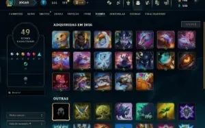 Platina 3 com 45 Champs e 1 Skin