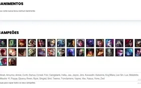 Conta bronze 1 com 32 Champs e 14 Skins + 820 RP