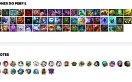 Conta bronze 1 com 32 Champs e 14 Skins + 820 RP