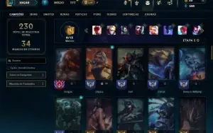 Unranked com 65 Champs e 27 Skins ( MAIN JG )