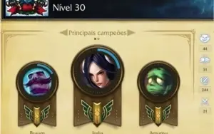 CONTA LOL SEASON 3 - PLATINA DESDE A S4 - ELO ATUAL: PLAT 4