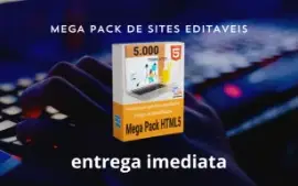 PACK 5 MIL TEMAS HTML/CSS/JS EDITAVEIS