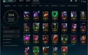 Conta League of Legends Ouro 1 - 109 Campeão - 35 Skins