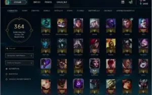 Conta League of Legends Ouro 1 - 109 Campeão - 35 Skins
