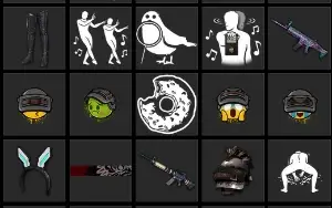Conta Pubg Aug Neon + Mini 14 San Wujang
