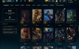 Mestre com 75 Champs e 9 Skins ( 59 PDL )