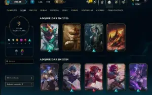Mestre com 75 Champs e 9 Skins ( 59 PDL )