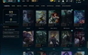Mestre com 75 Champs e 9 Skins ( 59 PDL )