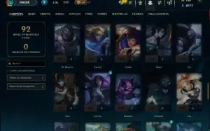 Mestre com 75 Champs e 9 Skins ( 59 PDL )