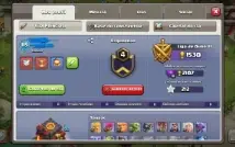 Cv10 Full Clash Of clans + 2k de gemas + Skins e Paisagens