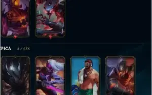 Conta de lol platina IV