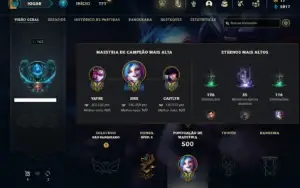 Unranked com TODOS os champs e 124 Skins ( MAIN ADC )