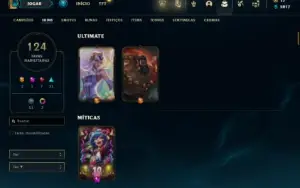 Unranked com TODOS os champs e 124 Skins ( MAIN ADC )