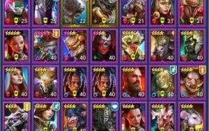 Conta Raid Shadow Legends nível 95 end game com 48 Lendários