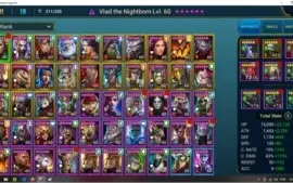 Conta Raid Shadow Legends nível 95 end game com 48 Lendários