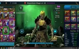Conta Raid Shadow Legends nível 95 end game com 48 Lendários