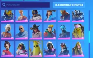 conta fortnite season 7, mais de 120 skins, todos os passes