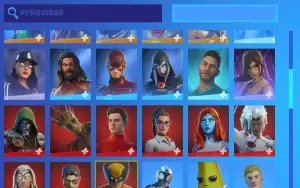 conta fortnite season 7, mais de 120 skins, todos os passes