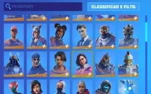 conta fortnite season 7, mais de 120 skins, todos os passes