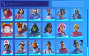 conta fortnite season 7, mais de 120 skins, todos os passes