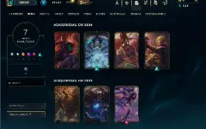Esmeralda 4 com 35 Champs e 7 Skins + 8 Fragmentos