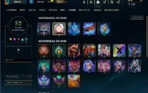 Esmeralda 4 com 35 Champs e 7 Skins + 8 Fragmentos