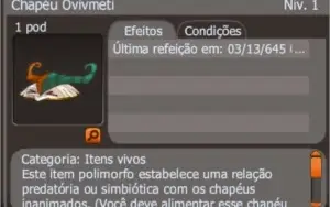 CHAPÉU + CAPA OVIVMETI LV.20 (SPIRITIA)